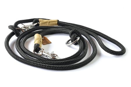 Hundeleine Tauleine Tauwerk schwarz Studio am Meer