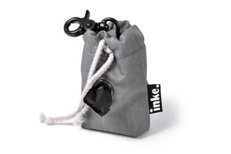 Kotbeutelspender Grau schwarzer Karabiner