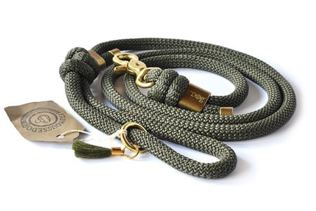 Hundestrand Hundeleine Leine Kaki Frimousse Dog