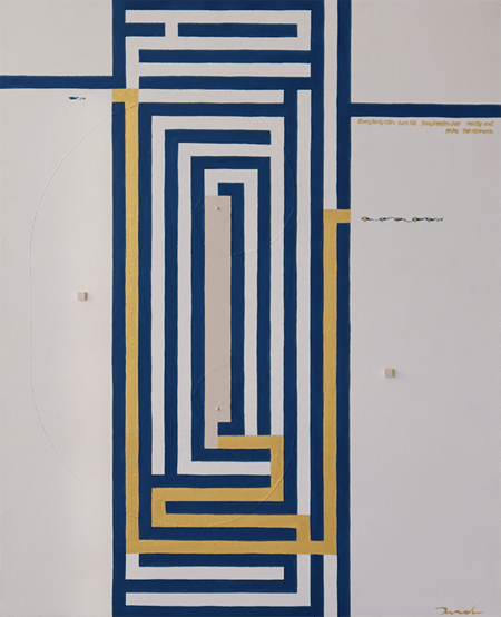 THE ANSWER  1   652mm*803mm   F25   2022  acrylic on canvas, wood