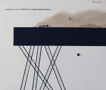 雲の上のアルケミスト  1   530mm*455mm   F10   2022  acrylic on canvas, wood