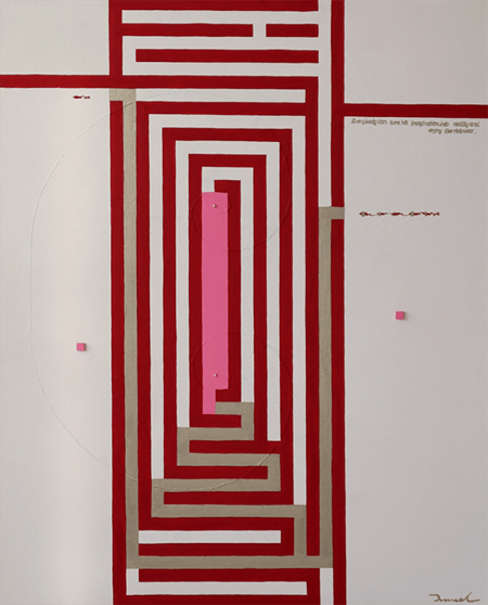 THE ANSWER  2   652mm*803mm   F25   2022  acrylic on canvas, wood