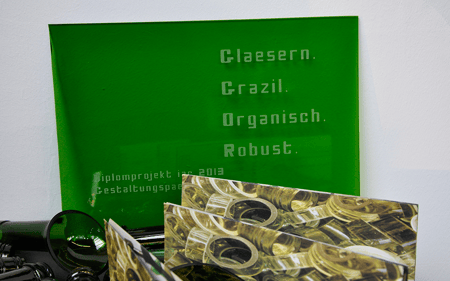 Mein Diplomprojekt....Flaschenrecycling der besonderen Art...Flaschenstelen