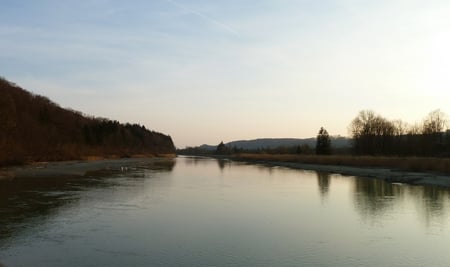 Der Mühltalkanal in Richtung Süden