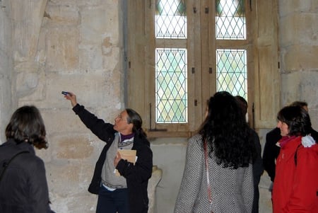 Ingrid au château d'Arques (Aude)