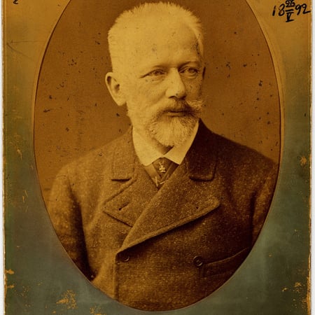 Fotografía firmada por Tchaikovsky.