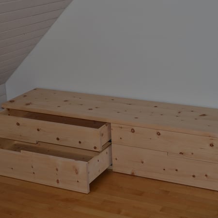 Lowboard Arve massiv naturgelassen