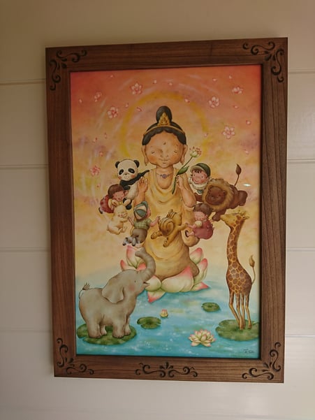 仏様　絵　保育園　幼稚園　壁画
