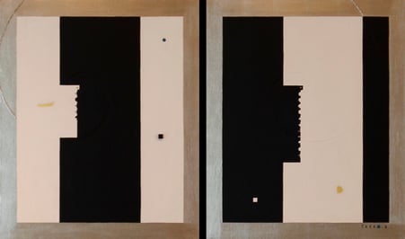 Body & Image 28  760mm×455mm  (380mm×455mm each)  F8×2  Acrylic 2016