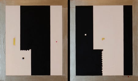 Body & Image 26  760mm×455mm  (380mm×455mm each)  F8×2  Acrylic 2016