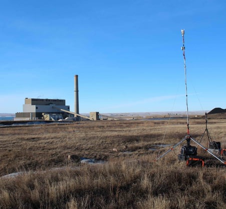 Noise and Weather Monitor Adjacent to Coal Power Plant