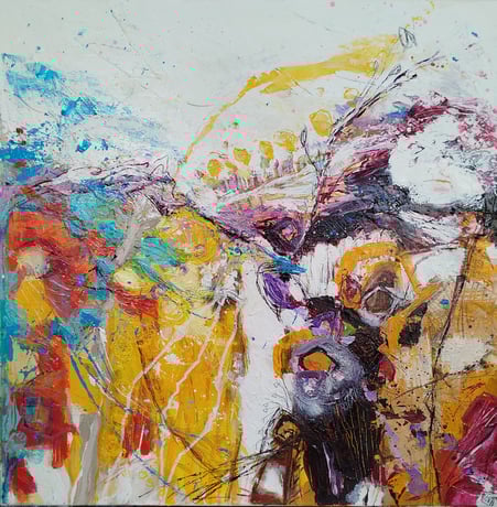 Elisabeth Augendre artiste peintre en Ariège acrylique impressionnisme jardins extraordinaires 29