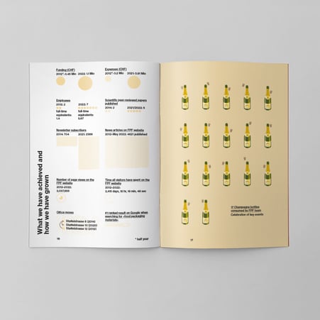 Broschüre mit Mengenvisualisierungen © Michael Stünzi