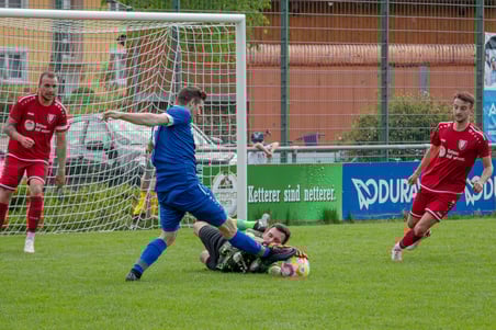 Mario Echle parierte Konter und Elfmeter, war beim Anschlusstreffer aber machtlos