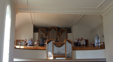 Der Männerchor Bubikon intonierte zum Bettag die Schweizer Nationalhymne, ein Lied aus dem Kirchgesangbuch