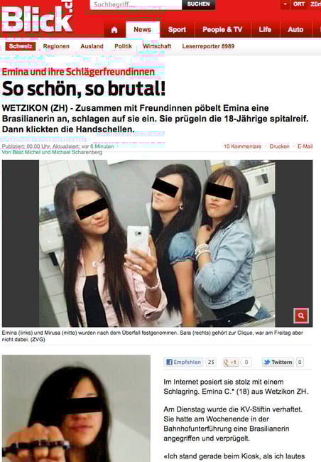 Bild: Screenshot "Blick Online"