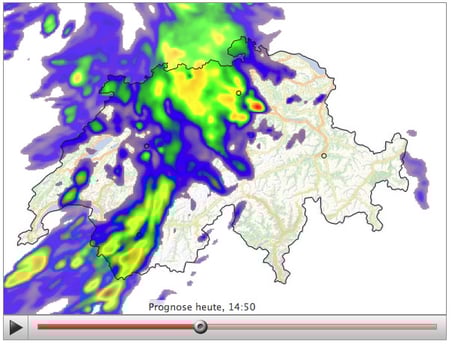Screenshot: meteo.search.ch/prognosis