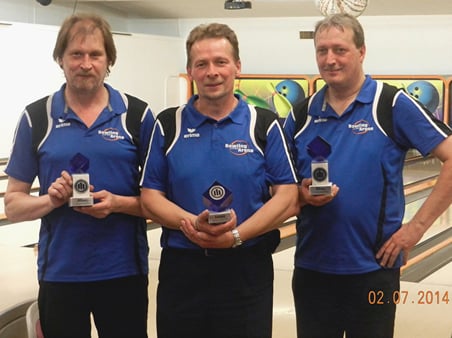 v.l. Roland Kreutzberger - 3.Platz,******, Axel Ludwig - 1.Platz,******, Frank Ludwig - 2.Platz