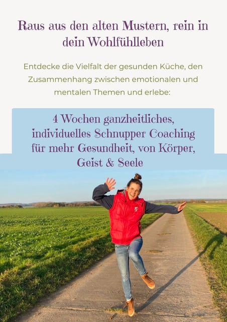 Ganzheitliche Ernährungsberatung in Würzburg mit individuellem Ernährungsplan, Rezeptideen und Maßnahmen für ein besseres Bauchgefühl.