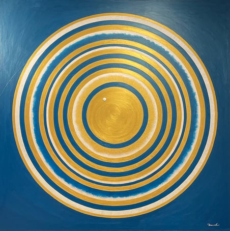 PORTAL LAND  1   S50 1167mm*1167mm   2025 acrylic on canvas, wood