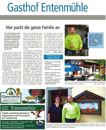 Die Wirtsleut Kerstin und Alexander Timm