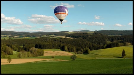 Sehr beliebt bei uns eine Heißluftballonfahrt über Oberfranken 