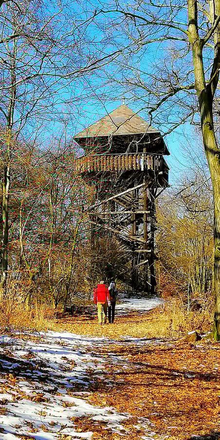 Wanderziel - Ausflugsziel Aussichtsturm Hohe Warte bei Bad Berneck 