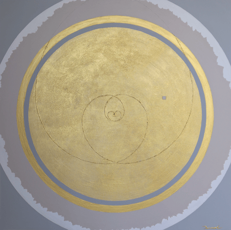 SHINING SOUL  2   727mm*727mm   S20   2022  acrylic on canvas, wood