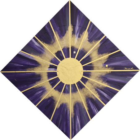 GROUNDING  3   750mm*750mm   S10   2022  acrylic on canvas, wood