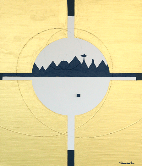 ANOTHER CITY  1   455mm*530mm   F10   2023  acrylic on canvas, wood