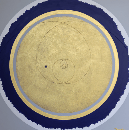 SHINING SOUL  1   727mm*727mm   S20   2022  acrylic on canvas, wood