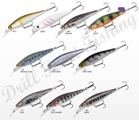 Drill Point Fishing Webshop Produktangebote Wobbler - Bild Produktübersicht Stucki Fanatics Ludic Drive 65 SP - Color-Chart
