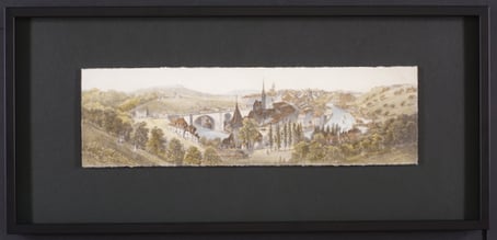 Bild Bern - Grafik erhöht aufgelegt - konservierende Einrahmung. 