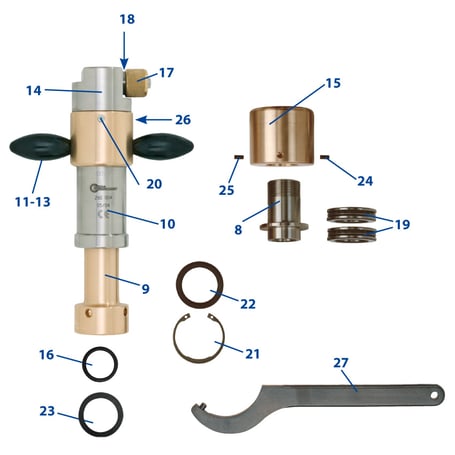 Druckluftmotore, Antriebe, Anbohrmotore, Anbohrmaschinen, Bohrmaschinen, Anbohrgeräte, Anbohrständer, Perfekt 3, Gasleitungen anbohren, Wasserleitungen anbohren, Fräser, Zentrierbohrer, Lochfräser, Sägekranzfräser