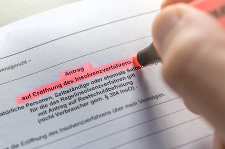 Antrag auf Eröffnung eines Insolvenzverfahrens wegen Insolvenz