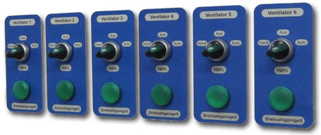 Schalter einer Reihenfolgewechselschaltung im Stall