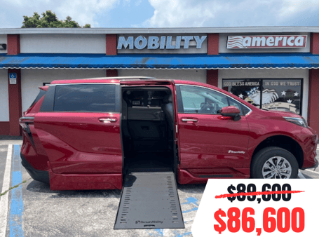 2024 Toyota Sienna Wheelchair Vans