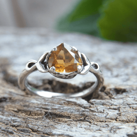 Silberringe mit Edelstein - handgefertigt