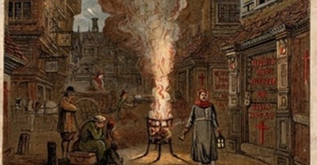 Un chariot de la mort à Londres en 1665 - Edmund Evans