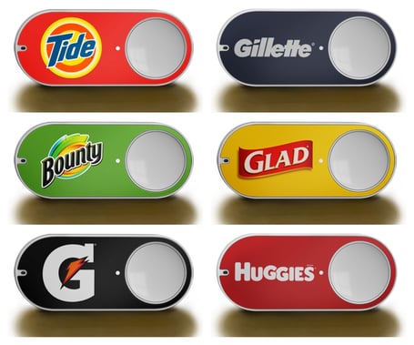 Amazon Dash Huggies Gillette Tide - Button connecté - bouton connecté