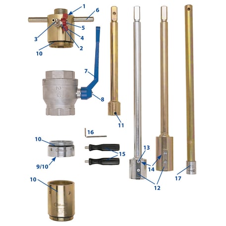 Druckluftmotore, Antriebe, Anbohrmotore, Anbohrmaschinen, Bohrmaschinen, Anbohrgeräte, Anbohrständer, Perfekt 3, Gasleitungen anbohren, Wasserleitungen anbohren, Fräser, Zentrierbohrer, Lochfräser, Sägekranzfräser