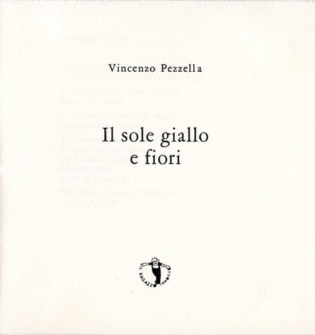 frontespizio con stampa tipografica in nero