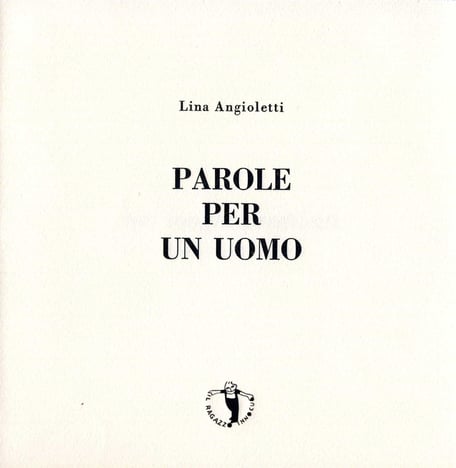 frontespizio con stampa tipografica in nero