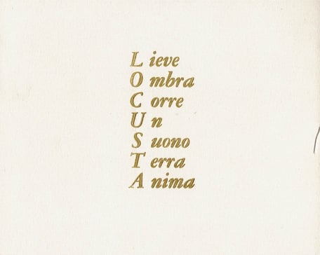 pagina di testo con stampa tipografica in seppia