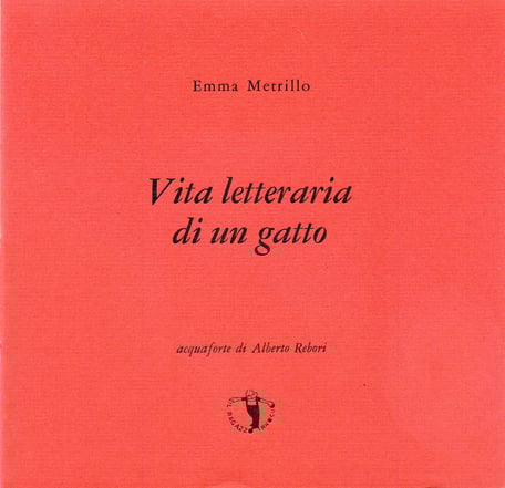 copertina con stampa tipografica in nero