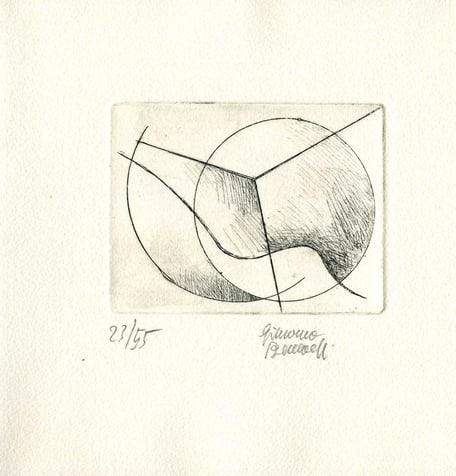 acquaforte originale dell'autore numerata e firmata - lastra 70x90 mm