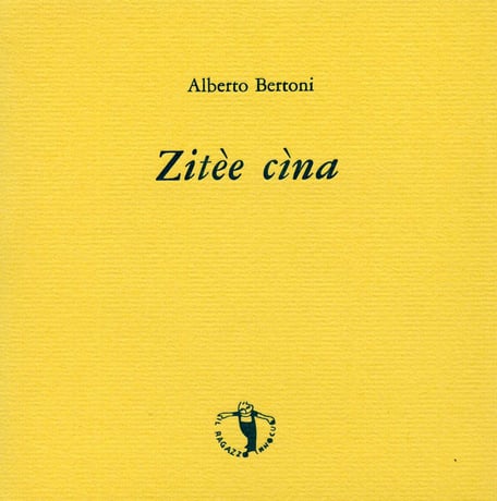 copertina con stampa tipografica in blu