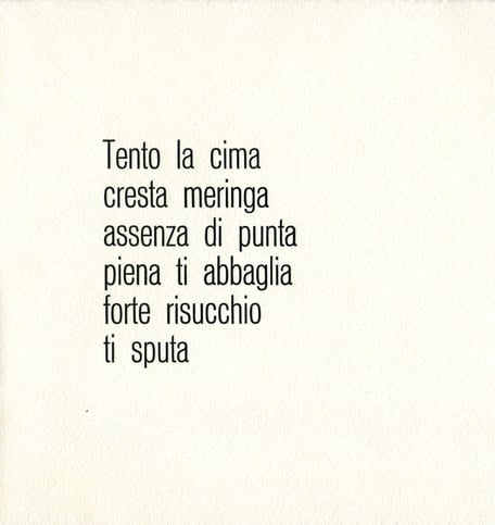 pagina tipografica di testo