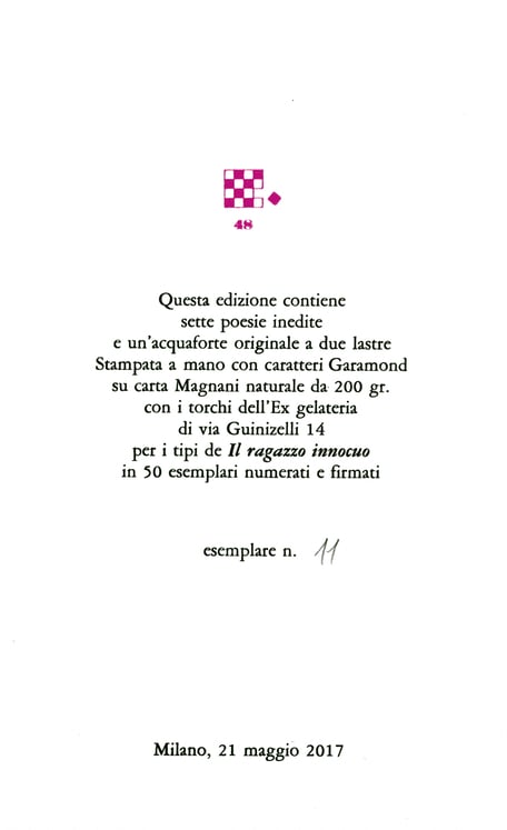 colophon numerato