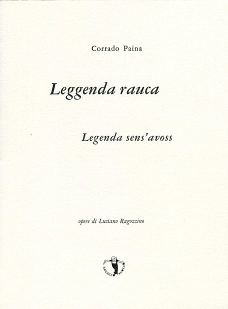 frontespizio con stampa tipografica in nero